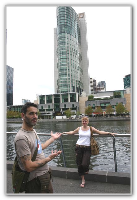 Stuart & Karen Opposite Crown Casino Melbourne Feb 2007 2
